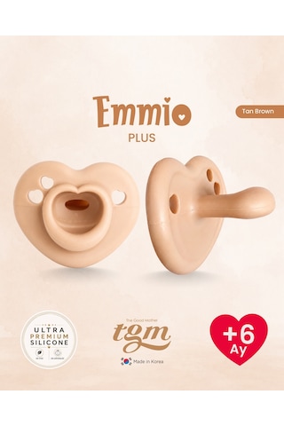 Tgm Baby Ultra Premium Silikon Kalpli Emzik Plus Açık Kahverengi