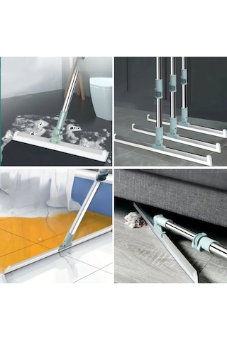 Teleskopik Oynar Başlıklı Cam,zemin Silme Aparatı Çekçek Çok Renkli