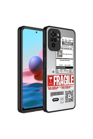 Xiaomi Redmi Note 10 Kılıf Aynalı Desenli Kamera Korumalı Parlak Zore Mirror Kapak Fragile