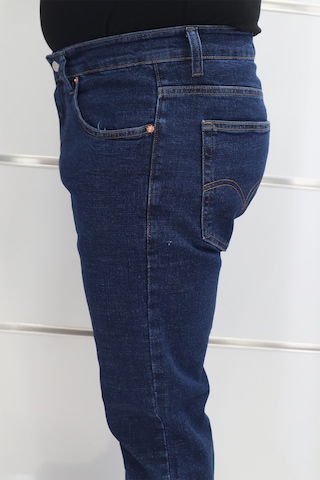 Denim Cartel Dmctekstil Erkek Yüksek Bel Rahat Kesimli Boru Paça Jean Pantolon Lacivert