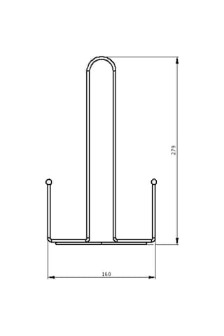 Edora Home Rose Misketli Kağıt Rulo Havluluk, Ergonomik Dik Havluluk - Metal Paslanmaz Rose