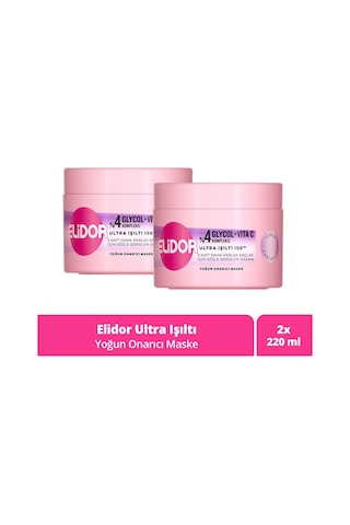 Elidor Yoğun Onarıcı Maske Ultra Işıltı Yoğun Parlaklık 220 Ml X2