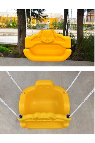 Teplay İpli Plastik Sarı Bebek Salıncağı