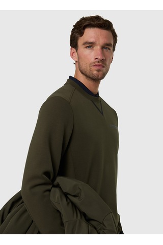 North Sails Yeşil Erkek Bisiklet Yaka Regular Fit Baskılı Sweatshirt Ns0000691336 Koyu Yeşil