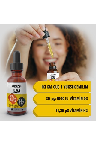 Active Plus D3k2 Vitamin Drop