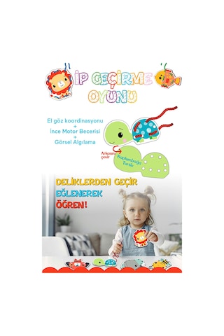 Fisher-price Fisher Price İp Geçirme Oyunu Lacing Game Dıy-fp2748