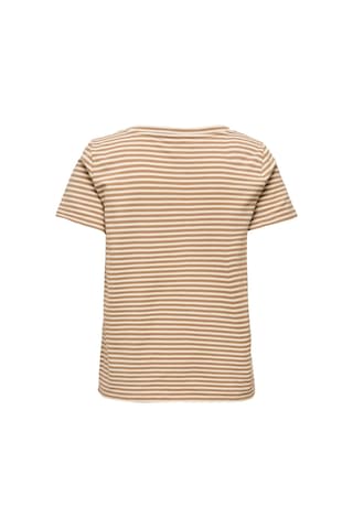 Only Onlvenus S/s V-neck Shine Top Jrs Kadın T-shirt 15368929 Bej