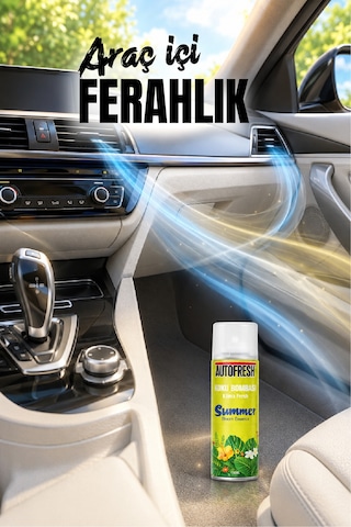 Klima Fresh Koku Bombası 150 Ml Summer Bloom Araç İçi Koku Giderici Sprey