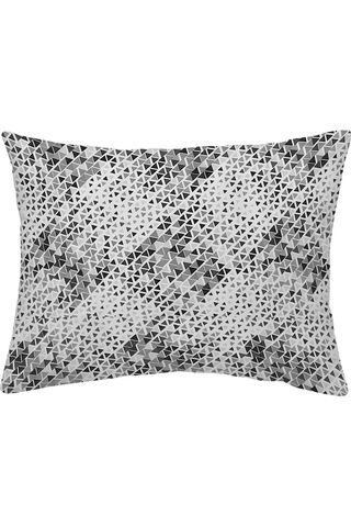 Maki Pamuklu Ücgenler 160x200 Çift Kişilik Lastikli Çarşaf Seti Gri