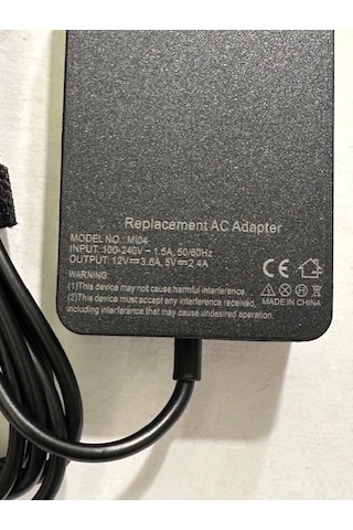 12 Volt 3.6 Amper Microsoft Uyumlu Surface Pro1 Adaptör