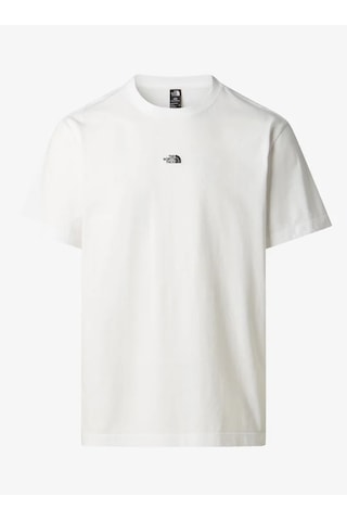The North Face Nf0a8gqe-dom Essential Center Logo Relaxed Short Erkek T-shirt Beyaz