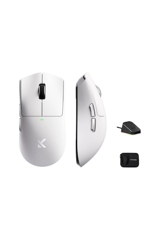 K7 Ultra Beyaz 8k Hz Paw 3950 Sensör Kablosuz Simetrik Gaming Mouse Mc-k7-4 Diğer