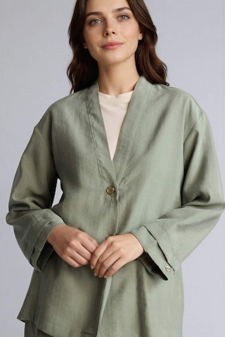 Defacto Regular Fıt V Yaka Modal Kimono H0673ax26spkh461 Haki-kh461
