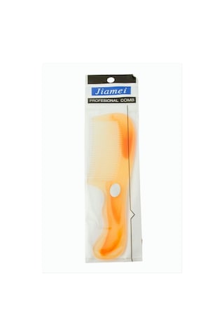 Düz - 153 - Saplı Plastik Tarak - Spt-gld - - Sarı Diğer