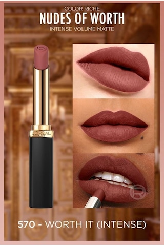 L'Oreal Paris Color Riche Intense Volume Matte Ruj 570 Worth It Intense
