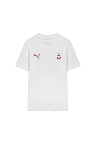 Puma Galatasaray Ftblessentıals Erkek Tişört 782907 20 Beyaz