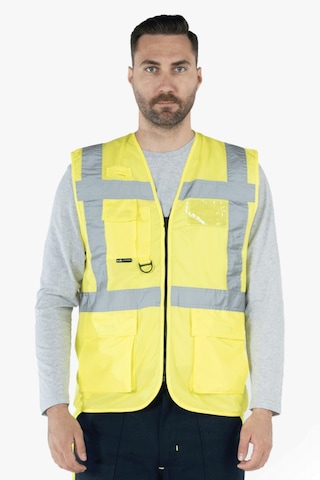 Mühendis İkaz Yeleği Reflektörlü Fosforlu