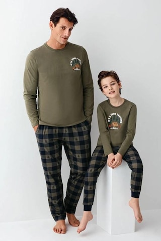Arnetta Erkek Çocuk Haki Pijama Takımı 3500-2 Haki