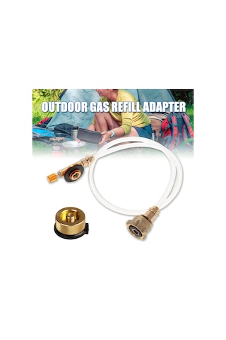 Yaleker Alüminyum Bakır Lpg Konvertör Adaptörü, Tip-1/tip-2 Seçenekli, 6mm Boru, Piknik/bbq İçin Alçak Tank Doldurma Almanya Standartı Gümüş