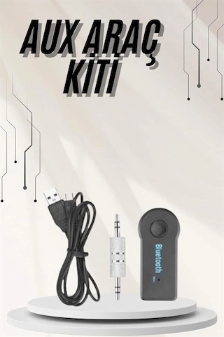 Nm-store Yeni Nesil Bluetooth Aux Araç Kiti Siyah Tv Tablet Telefon Araç Araba
