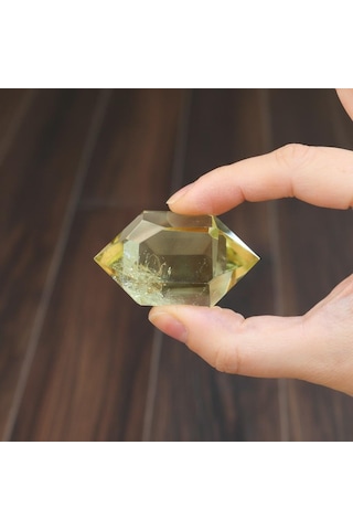Çift Uçlu Limon Kuvars Taşı - Enerji Dengeleyici Kristal