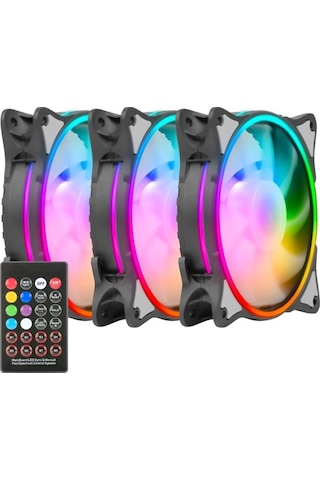 Green Gfk120m-argb Huracan Kıt 3x12cm Fan Kumandalı Bilgisayar Kasa Fanı