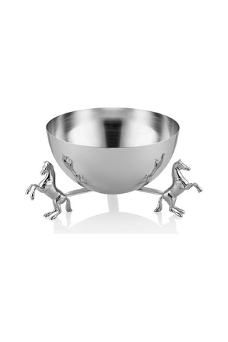 Crearthome Horse At Detaylı Sılver 25 CM Dekoratıf 1Pn-202003Ss