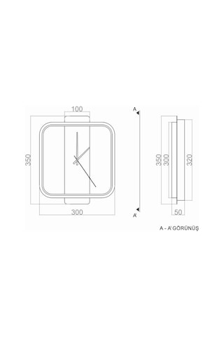 Sconce Özel Tasarım Saat Duvar Aplik Led Elektrik Bağlantısı Gerektirir Mat Siyah