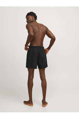 Jack & Jones Erkek Logo Detaylı Deniz Şortu - Fiji - 12225961 - 1 Black