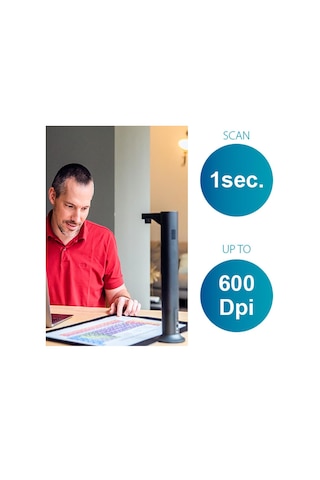 Irıscan Desk Pro Belge Tarayıcı Led, Kitap Tarayıcı 24 Mp Kamera -v7bus: A3 Tarayıcı 60ppm Readirispdf Ocr Düzenleyici, 600 Dpi Belge Kamerası Görselleştiricisi