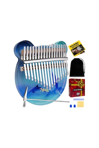 Midex Klx-650 Okyanus Cam Kalimba 17 Tuşlu Full Set