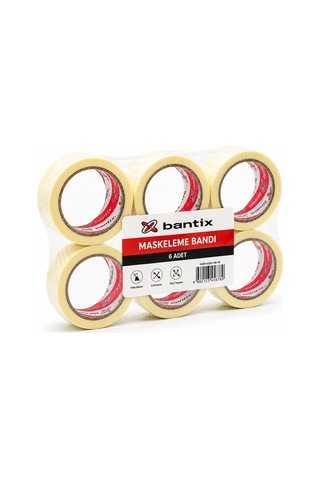 Bantix Maskeleme Bant 36mm X 20yards 18.3mt Bandı - 6'li Paket