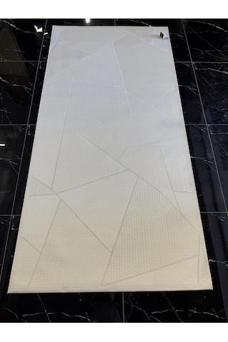 Eko Mono Mno Lux 01 Vizon Hav Toz Vermez Kaymaz Tabanlı Şık Kilim Krem