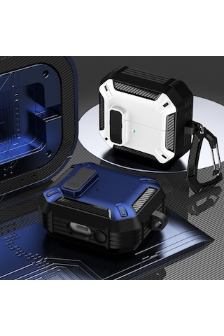 Youmex Samsung Galaxy Buds3/buds3 Pro İçin Tpu+pc Koruyucu Kılıf, Şarj Kutusu防滴 Kapak - Siyah Siyah