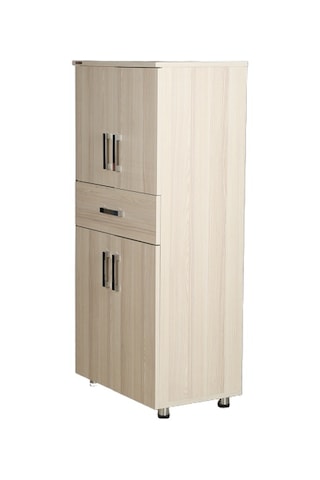 Çok Amaçlı Dolap 180 Cm Hard Parlak Carden Suntalem 4raf 1çekmece Kutuda Sevk El Yapım Ahşap