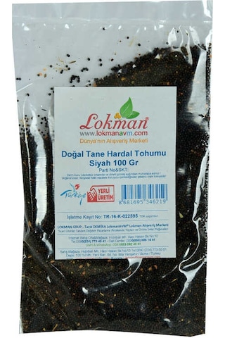 Hardal U Tane Doğal Siyah 100 Gr Paket