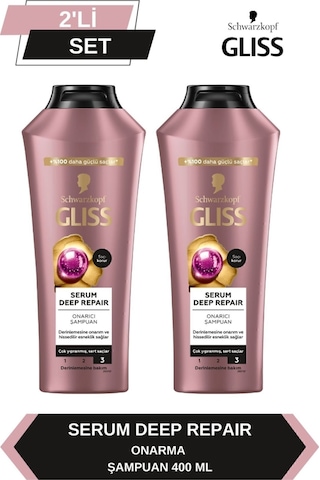 Gliss Serum Deep Repair Onarıcı Şampuan 2 x 400 ML