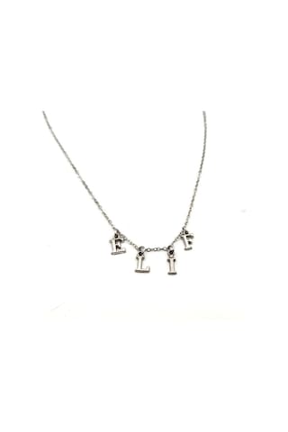 İsme Kişiye Özel İsimli Kolye Sevgiliye Hediye Gri