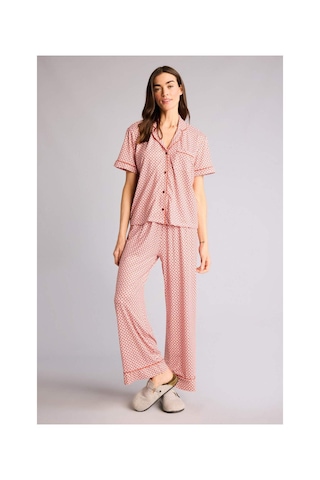 Defacto Desenli Softshell Pijama Takımı G7588AX26SP
