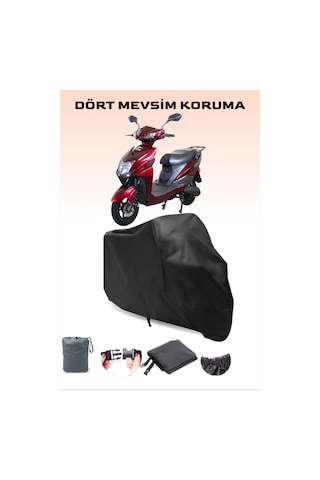 Siyah Volta Vs1 Uyumlu Scooter Brandası Elektrikli Motosiklet Brandası, Toz Ve Su Koruması