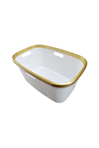 Geseus Gold Çamaşır Selesi,sepeti,temizlik Kovası Beyaz