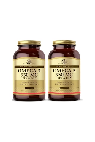 Solgar Omega-3 950 Mg 100 Kapsül 2 Adet