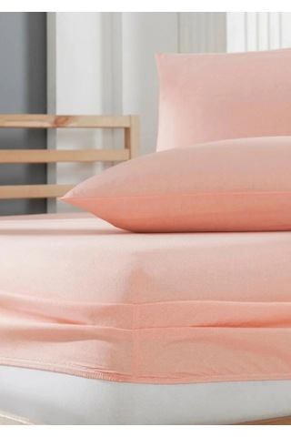 Tek Kişilik Yastıklı Çarşaf 100 200+30 Pembe