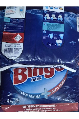 Matik Toz Çamaşır Deterjanı Ultra Beyaz 4 Kg X 2 Adet