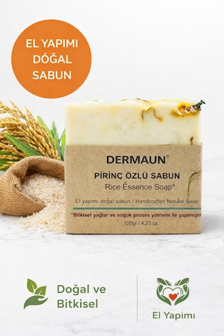 Dermaun Pirinç Özlü Sabun 120 G
