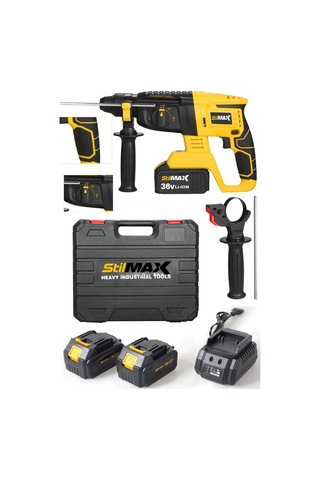 Stlmax AKD-36 36 V 5 Ah Çift Akülü Şarjlı Kırıcı Delici