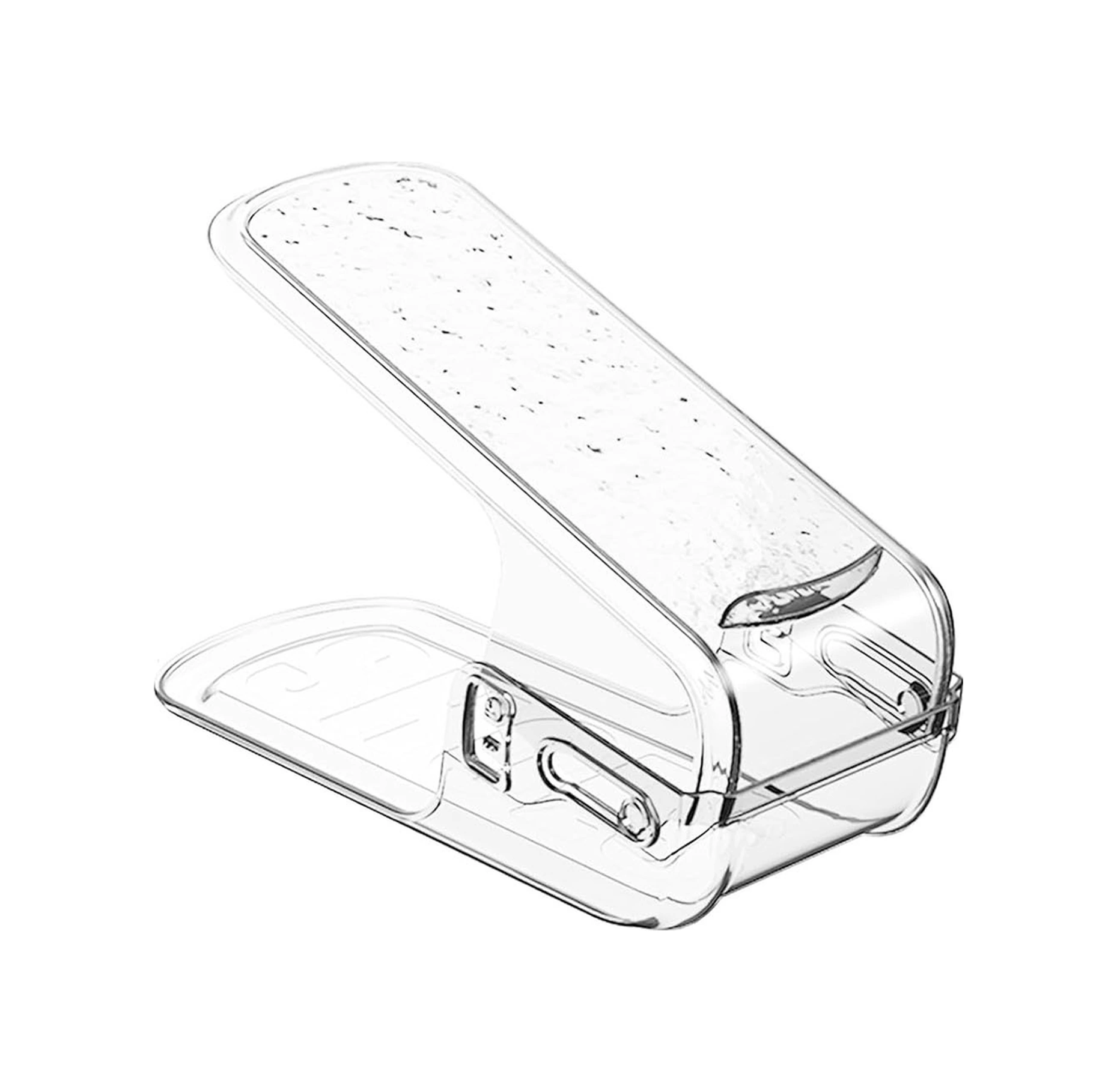 Kosona Şeffaf Ayarlanabilir Ayakkabı Organizatörü - Dolap Alanını Artıran 1 Adet Ayakkabı Rafı ŞEFFAF