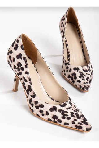 Rahat Leopar Renkli Stiletto Bej-leopar