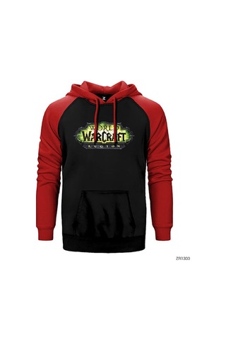 World Of Warcraft Legion Logo Sarı Renk Reglan Kol Sweatshirt / Hoodie