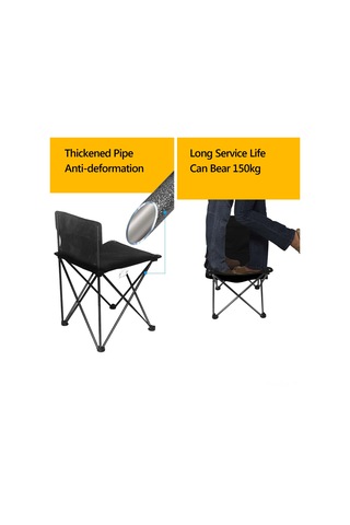 Xindoker Küçük Boy Siyah Dışarıda Kullanıma Uygun Katlanabilir Balıkçılık Sandalyesi - Yüksek Dayanıklı, Taşınabilir, Kaymazsız Piknik, Kamp, Barbekü Sandalyesi Çok Renkli